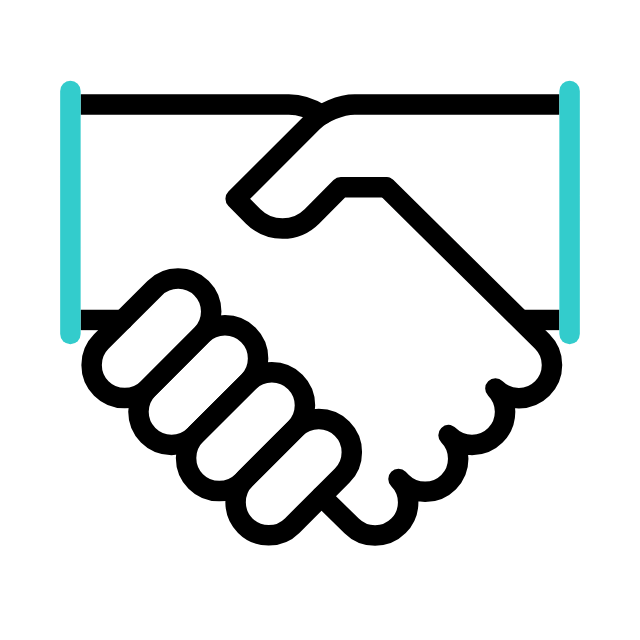 icon of an honest handshake agreement