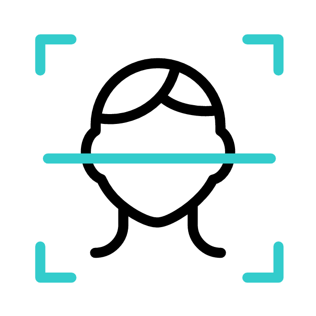 icon of a person being scanned